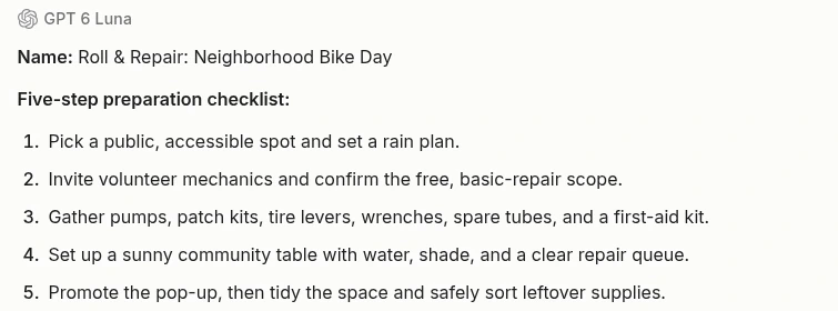 Anuma five-step bike event preparation checklist